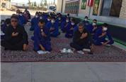 برگزاری مراسم زیارت عاشورا ، روضه و مداحی در محل شرکت تیزپاک خراسان با حضور کلیه کارکنان کارخانه پنجشنبه مورخه : ۱۳۹۹/۶/۱۳