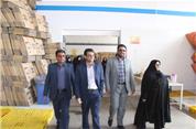 بازدیدمديركل دفترامور بانوان و خانواده استانداري به همراه مديرعامل شركت شهرك هاي صنعتي استان خراسان جنوبی از شرکت تیزپاک خراسان 